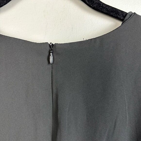 Women’s boho embroidered black chiffon fit flare cocktail plus size 16 dress - Picture 10 of 10